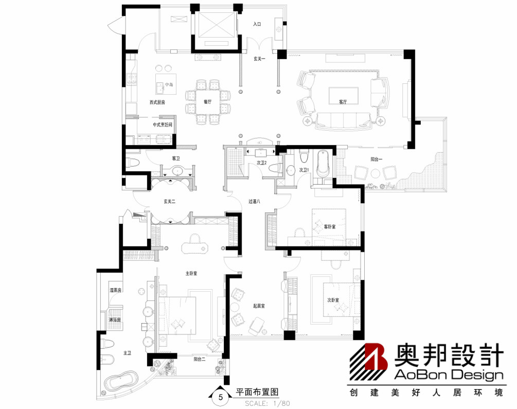 别墅户型 中式风格 奥邦装修 朱勇 样板间 别墅 户型图图片来自奥邦装饰朱勇在苏州大湖城邦样板间项目的分享