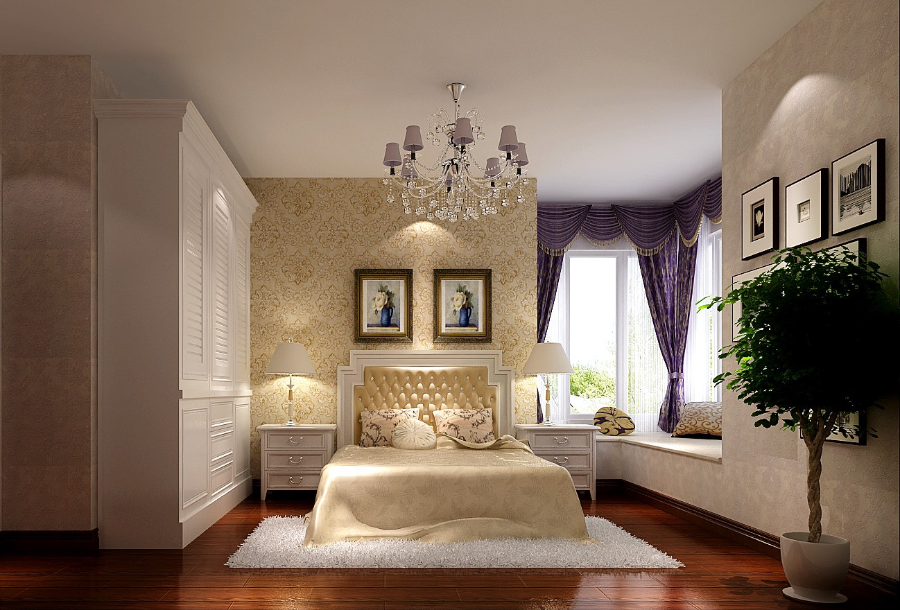新古典风 北京装修 高度国际 卧室图片来自高度国际装饰华华在中景新古典风的分享