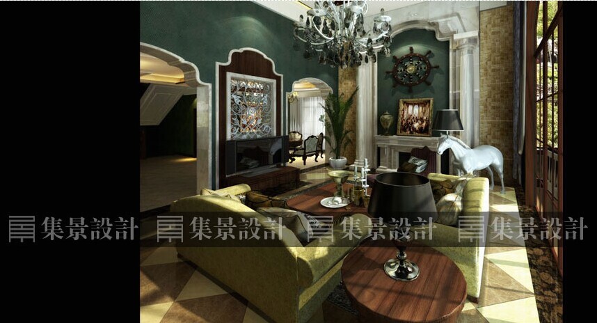 客厅图片来自山西嘉华集景环艺设计有限公司在北京中海瓦耳登私家别墅的分享