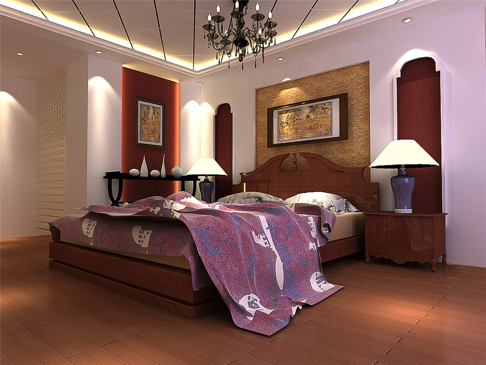 欧式 三居 白领 收纳 小资 卧室图片来自实创装饰完美家装在整体空间感及欧式风格统一协调的分享