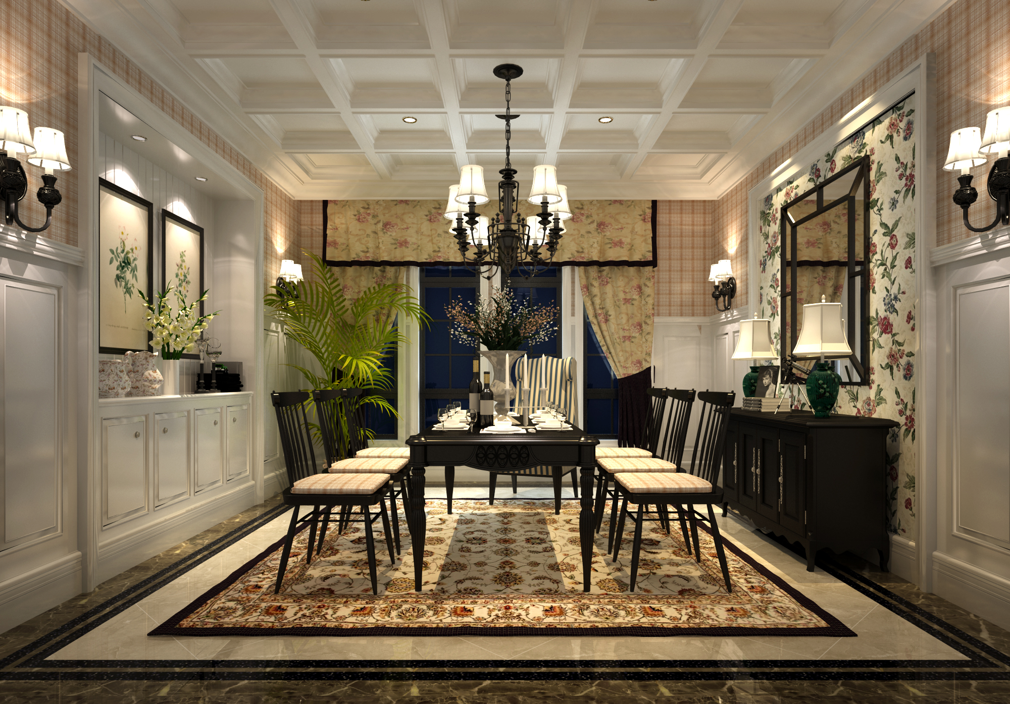 欧式 别墅 英伦风 低调奢华 客厅 餐厅图片来自唯美装饰喻胜军在纳帕溪谷的 时尚英伦风的分享