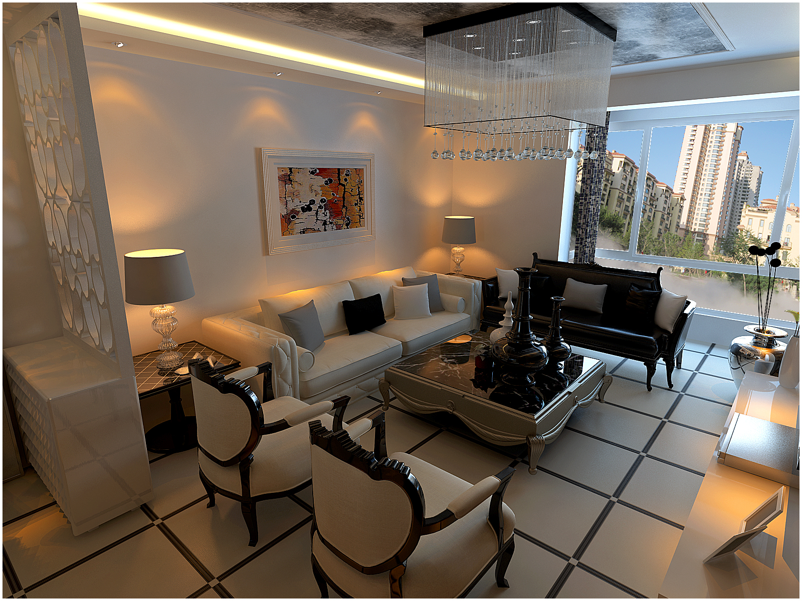 欧式 三居 客厅图片来自百家设计小刘在新加坡城104平的分享