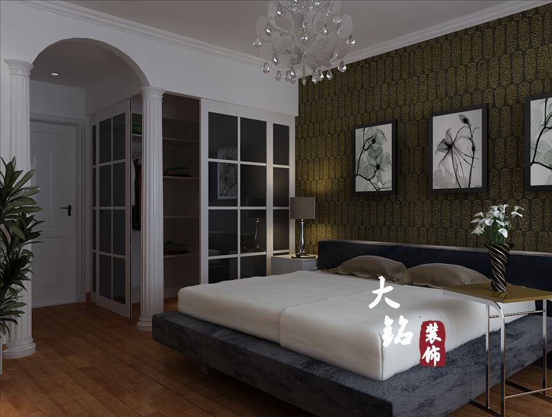 欧式 现代 三居 白领 80后 新古典 卧室图片来自大铭装饰设计工程有限公司在160平古典风格设计装修的分享