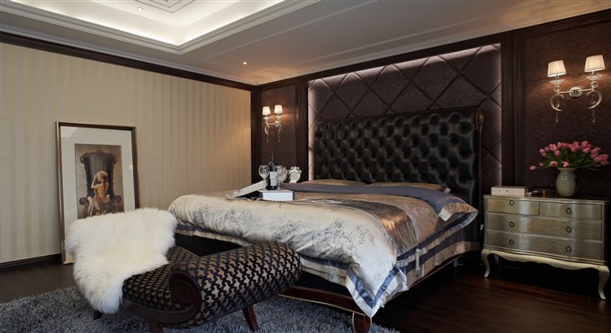 古典 别墅 卧室图片来自百家设计小刘在缇香越城的分享