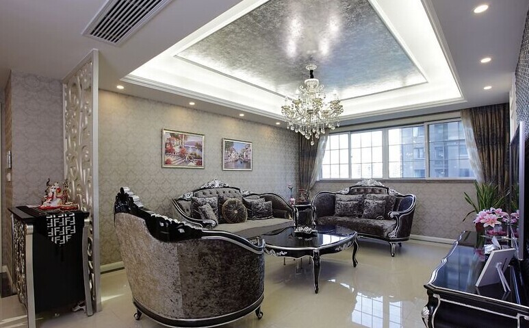 小资 四居 客厅图片来自北京亚光亚装饰厚宅旗舰店在新古典，细节完美气势呈现的分享