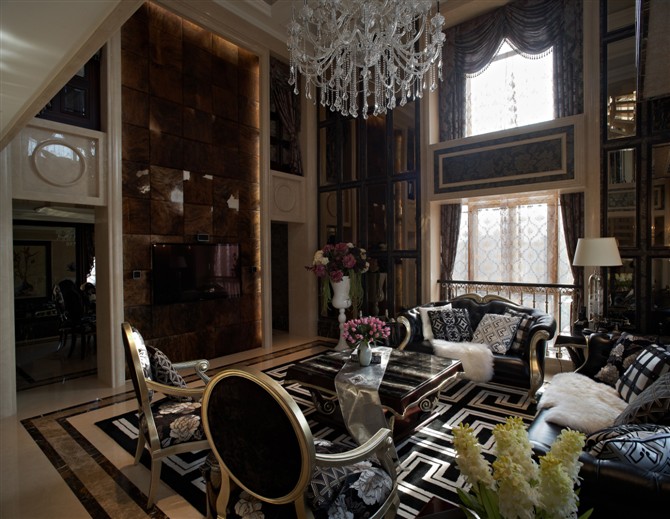 古典 别墅 客厅图片来自百家设计小刘在缇香越城的分享
