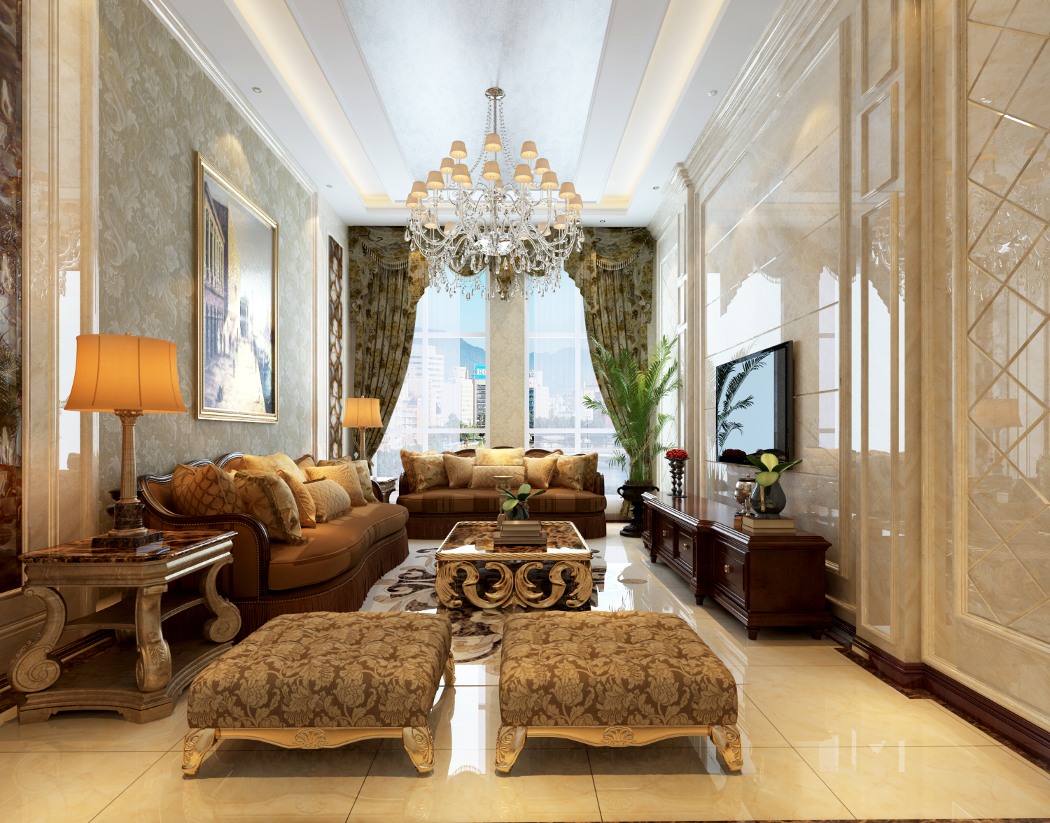 欧式 混搭 客厅图片来自李彦龙design在新古典的分享