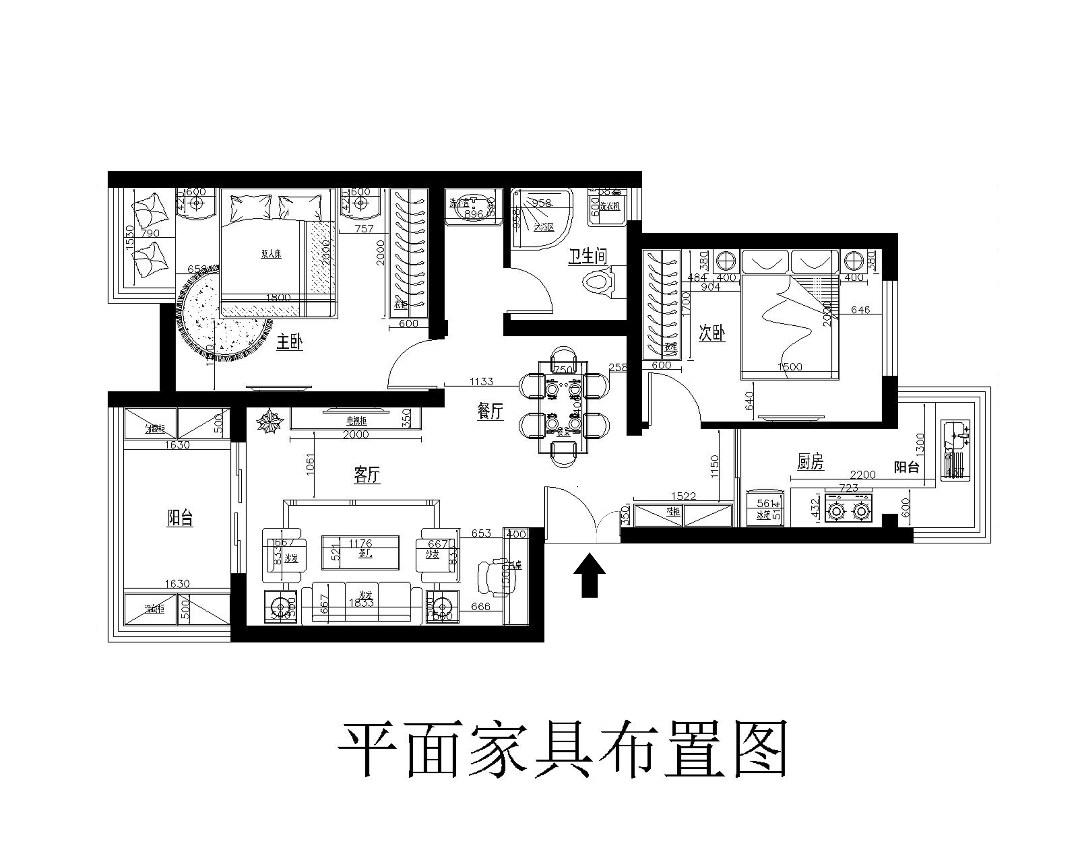 简约 二居 收纳 80后 小资 白领 户型图图片来自shichuangyizu在香雪兰溪三口之家现代简约2居室的分享