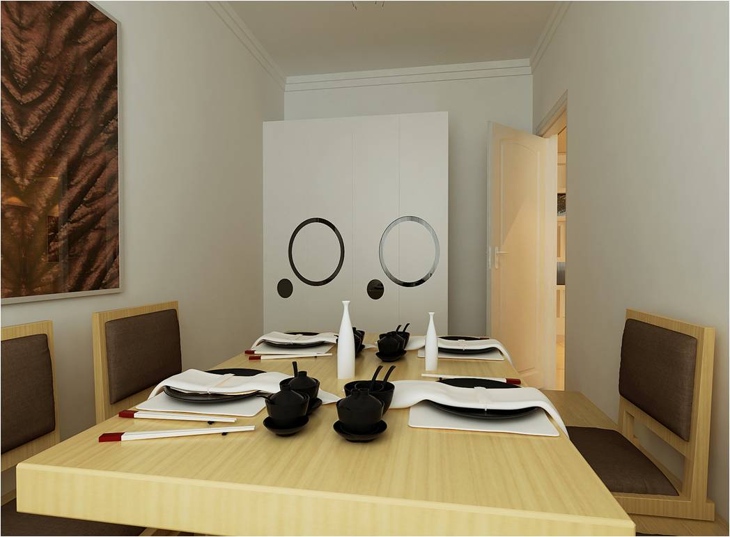 简约 二居 餐厅图片来自实创装饰上海公司在100平两居现代装修的分享