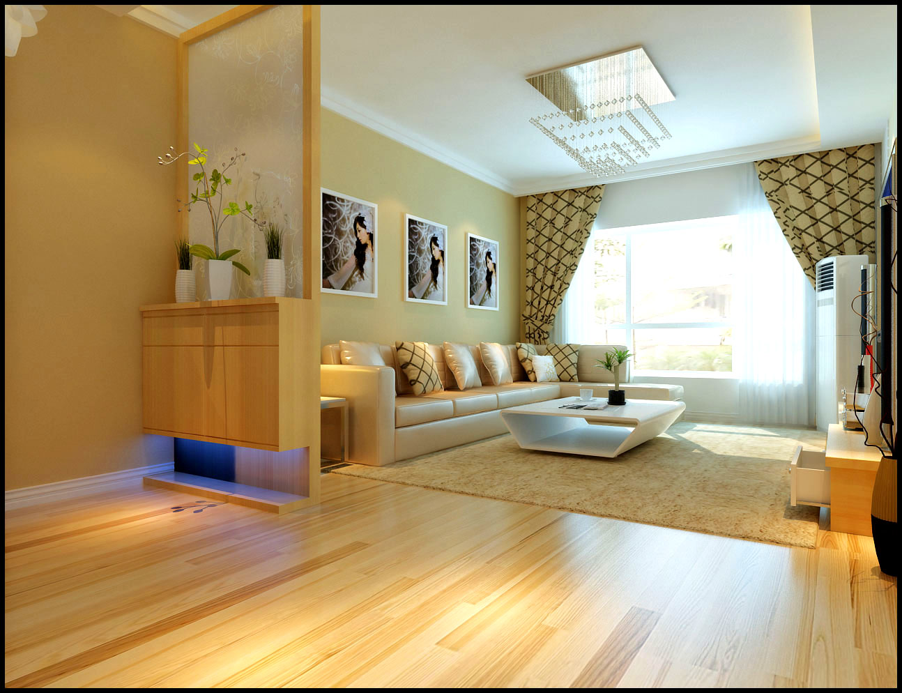 简约 三居 客厅图片来自百家设计小刘在景星花园99平的分享