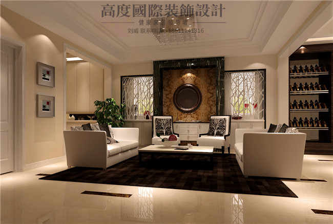 简约 现代 别墅 客厅图片来自高度国际装饰设计刘威在龙湖香醍溪岸北区联排别墅的分享