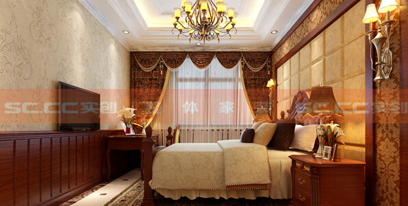 卧室图片来自实创装饰小李在奢华大气欧式风格五口之家的分享