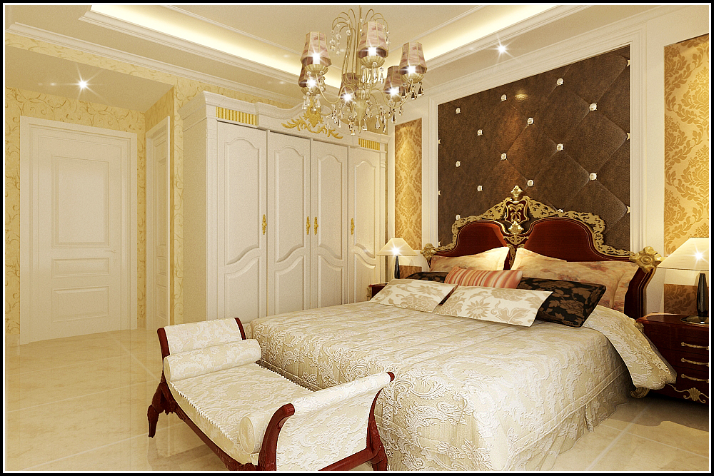 欧式 小资 卧室图片来自石家庄品界国际装饰在石家庄国赫红珊湾170平欧式的分享