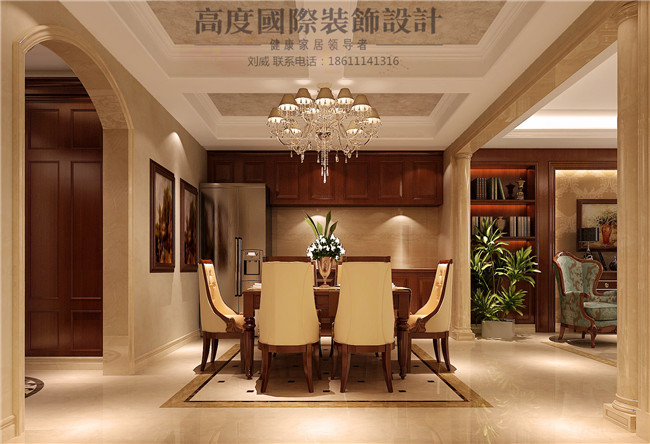 混搭 欧式 别墅 简约 餐厅图片来自高度国际装饰设计刘威在龙湖香醍溪岸联排别墅混搭的分享
