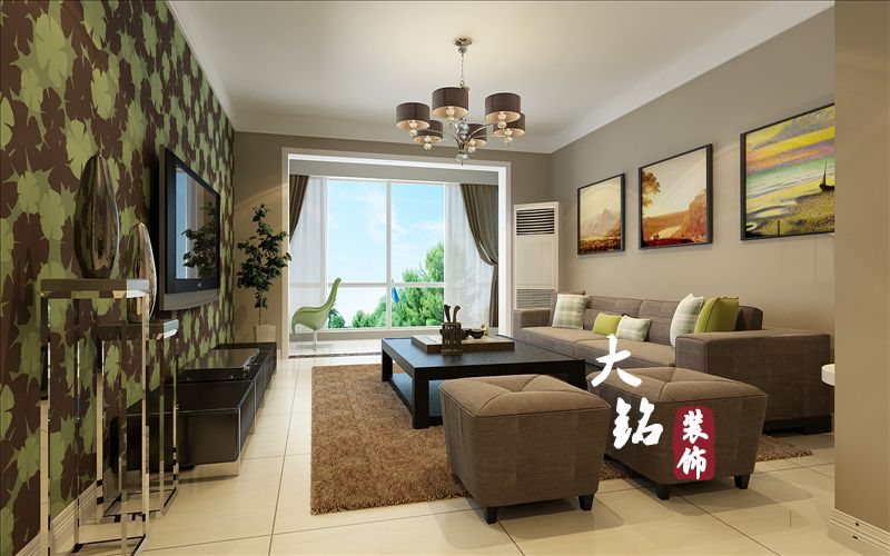 二居 混搭 郑州装修 装修设计 家庭装修 小资 白领 客厅图片来自郑州大铭装饰设计机构在裕华文桂苑混搭风格装修的分享