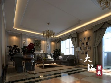 帝湖花园欧式风格复式楼装修