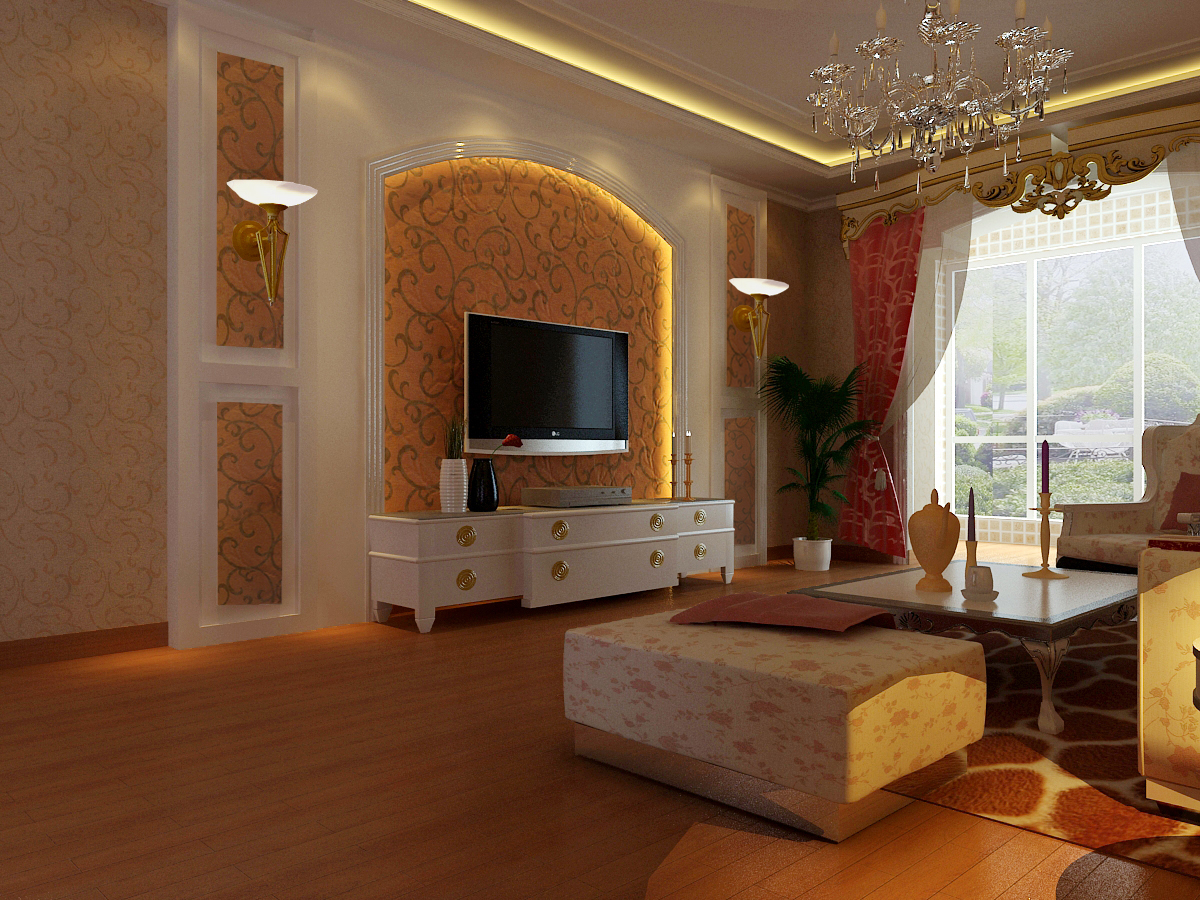 客厅图片来自石家庄品界国际装饰在香榭260平米简欧风的分享