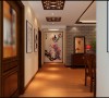 郑州实创装饰-正商新蓝钻138平三居室-过道效果图