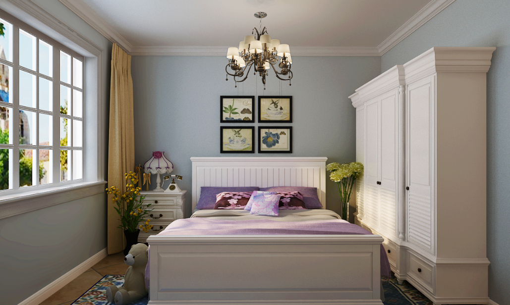 三居 卧室图片来自石家庄品界国际装饰在国赫红珊湾140平美式公馆的分享