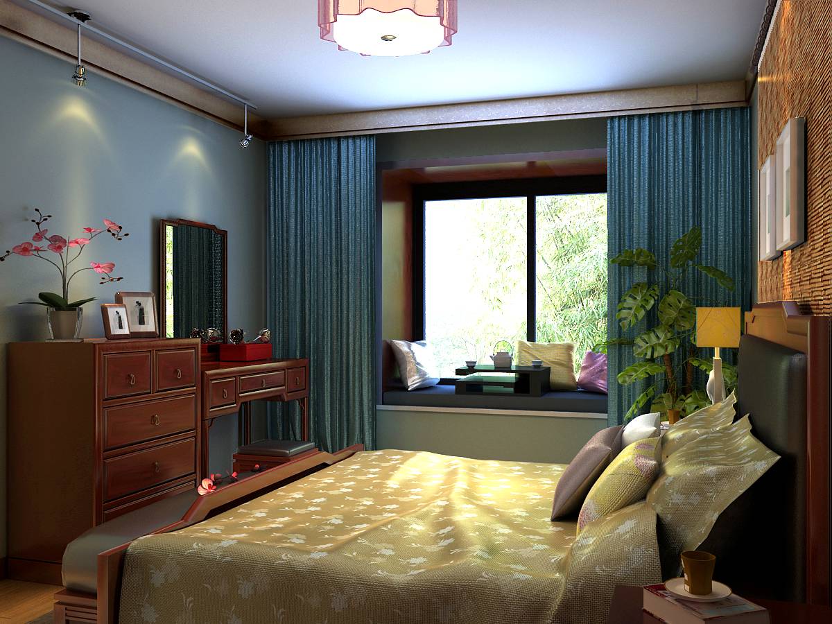 中式 卧室图片来自多啦A梦的百宝袋在4万塑造138平格林馨港湾的分享