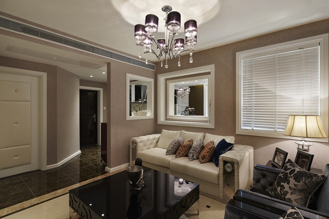 客厅图片来自家装大管家在后现代欧式风格 110平低调华丽居的分享