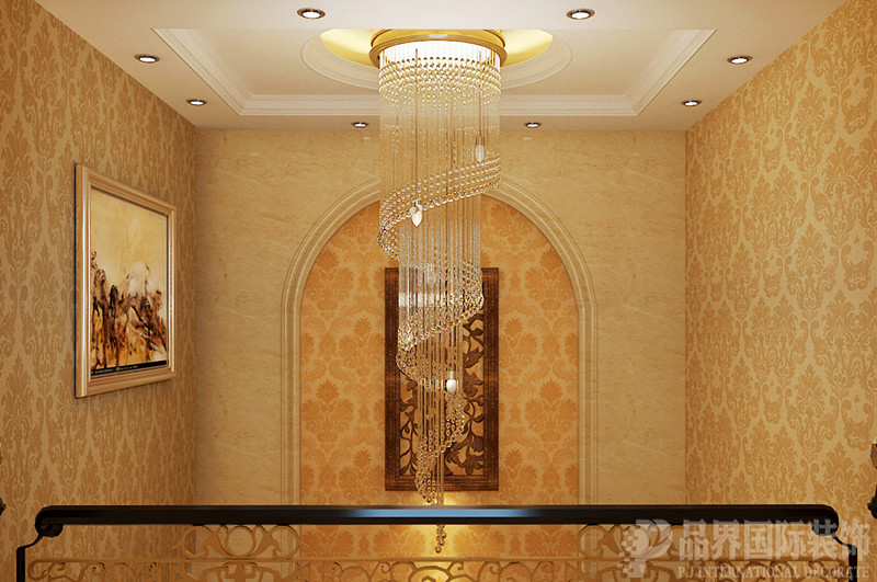 别墅 白领 玄关图片来自石家庄品界国际装饰在欧式风格的江南新城的分享