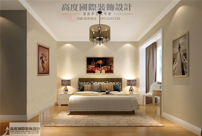 简约 现代 四句 卧室图片来自高度国际装饰设计刘威在影人四季四室两厅现代风格的分享