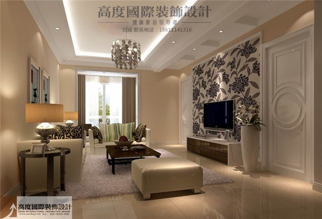 简约 现代 四句 客厅图片来自高度国际装饰设计刘威在影人四季四室两厅现代风格的分享