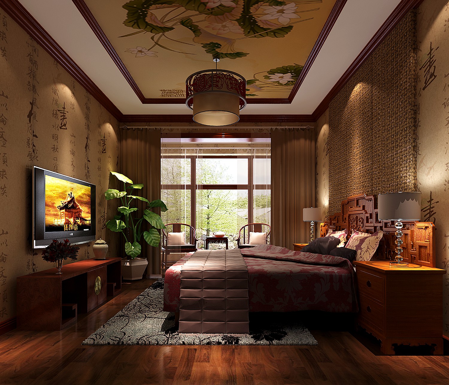 卧室图片来自吴灿在传统中式的现代做法的分享