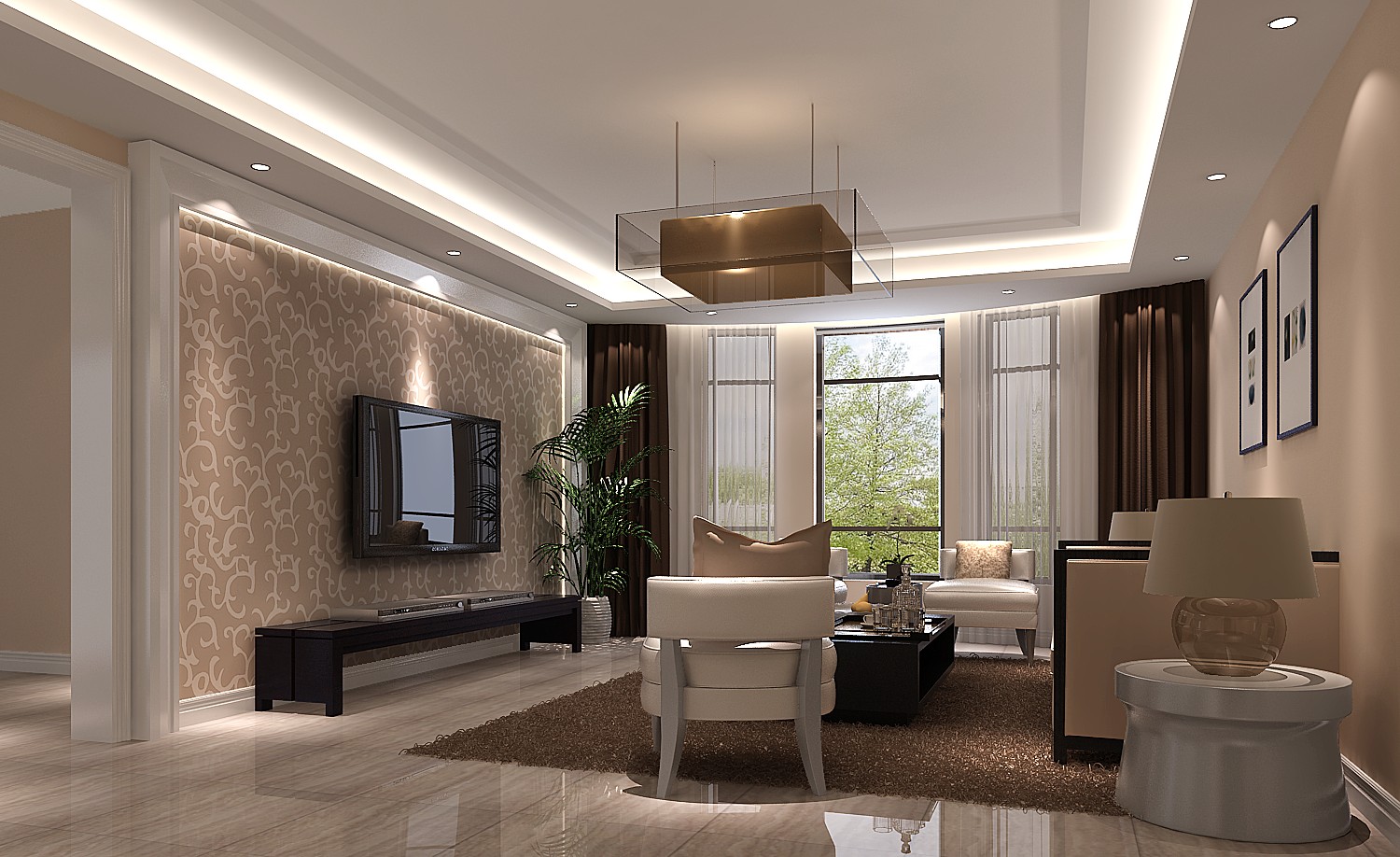 高度国际 上林世家 简约风格 公寓 客厅图片来自高度国际在上林世家-简约风格的分享