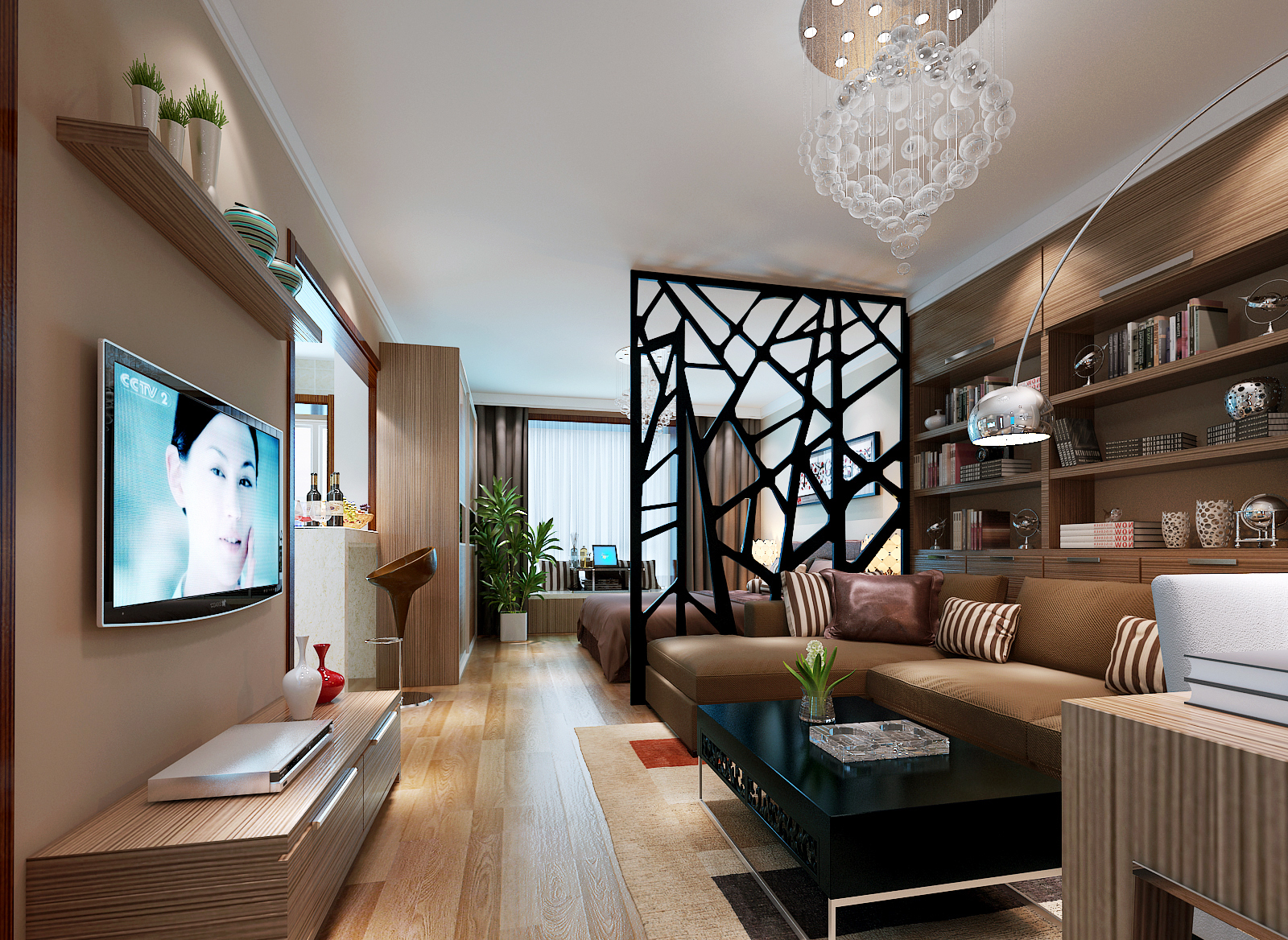 客厅图片来自北京实创装饰在60平米小户型的独特魅力的分享