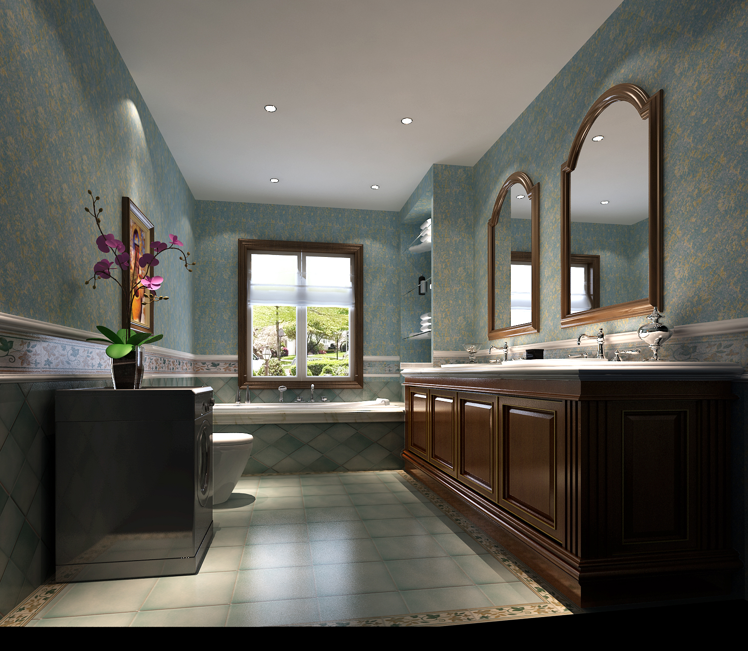 卫生间图片来自专业别墅设计工作室在潮白河孔雀城的分享
