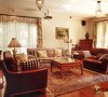 原味生活体现的美式乡村田园的休闲客厅展示，复古的色调，充满淳朴感觉的家具配饰，完美的乡村味道的家哦。