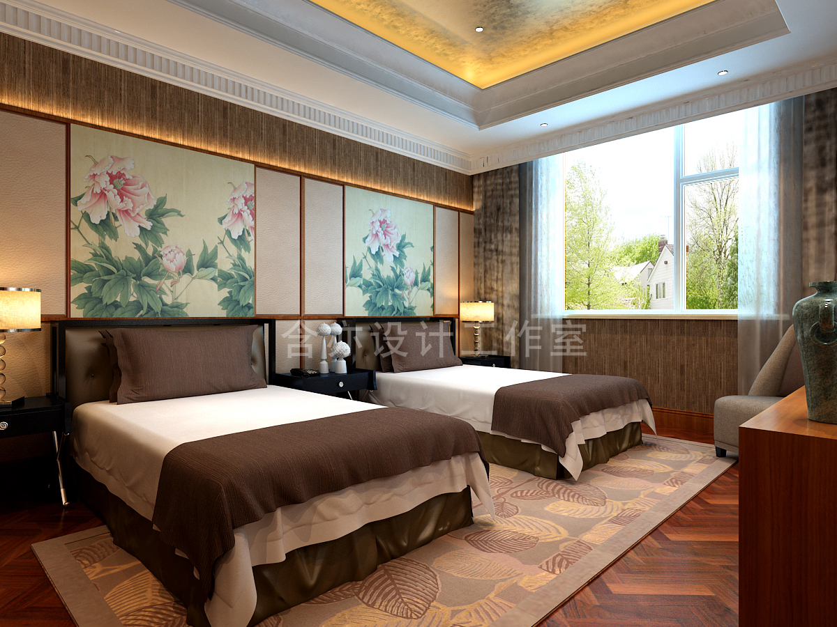欧式 别墅 室内设计 太原设计师 卧室图片来自王含亦在绛县别墅的分享