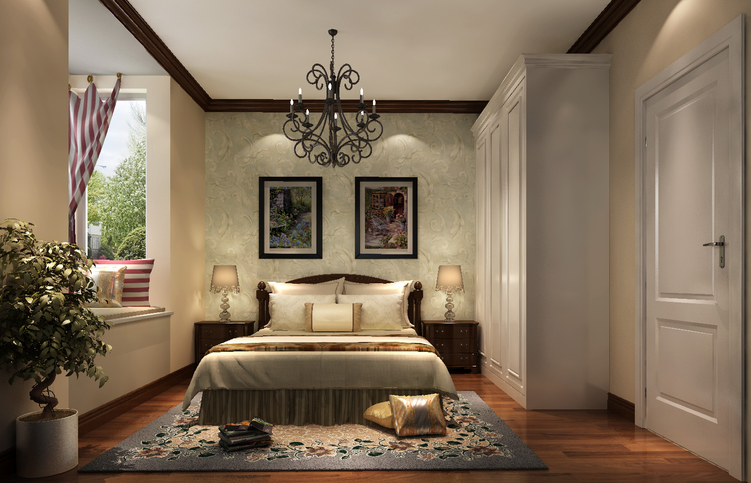 卧室图片来自专业别墅设计工作室在中信新城现代简约风格案例的分享