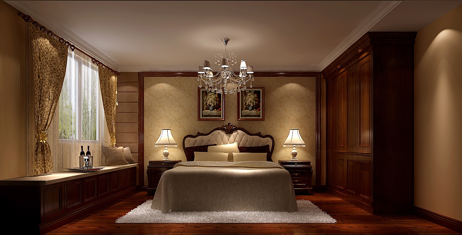 古典欧式 二居 小资 拉伸空间 卧室图片来自高度国际装饰刘玉在曙光花园----古典欧式的分享