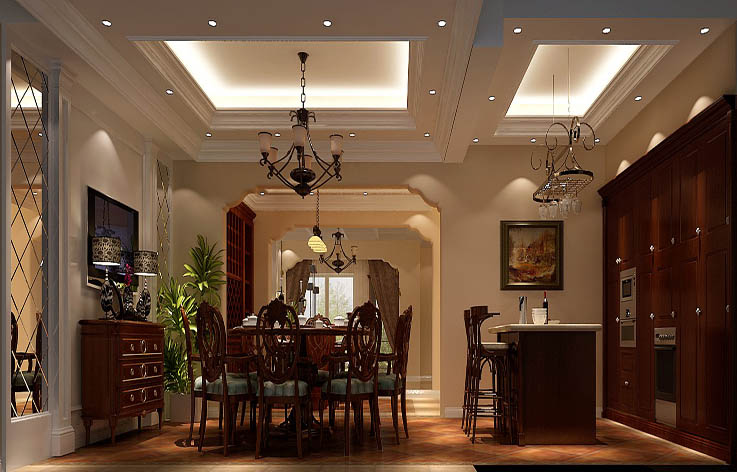 餐厅图片来自专业别墅设计工作室在天竺新新家园的分享