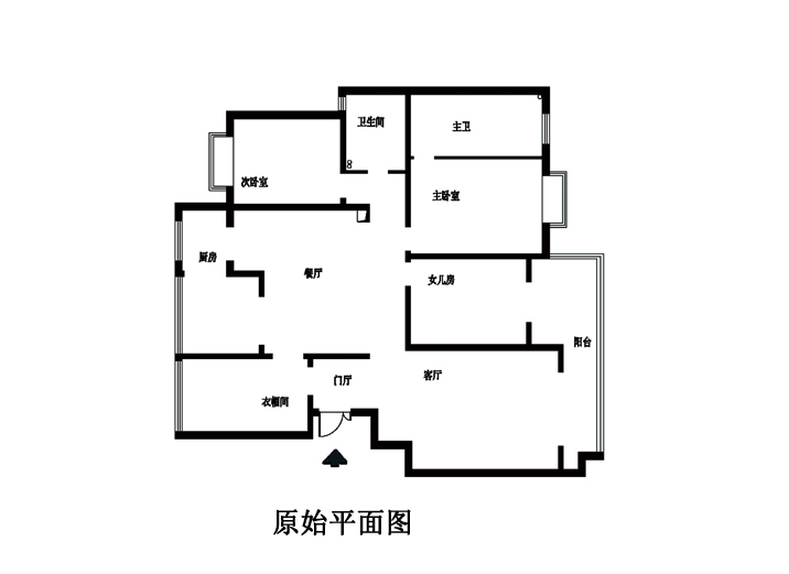 简约 田园 混搭 三居 白领 户型图图片来自北京实创装饰在怡海花园190平米三居的分享