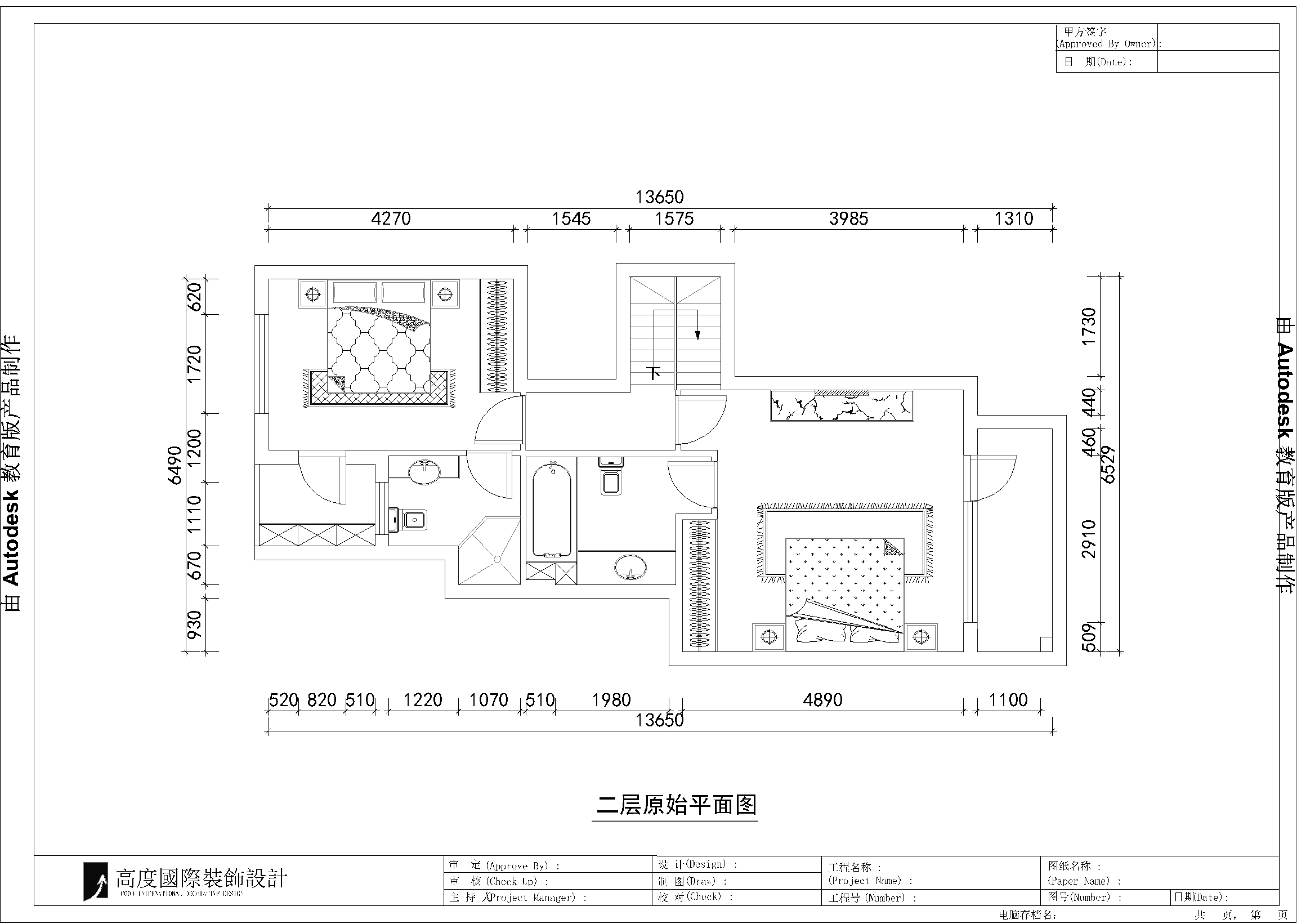 欧式 四居 公寓 白领 三居 北京装修 高度国际 装修报价 户型图图片来自高度国际装饰华华在鲁能欧式设计的分享