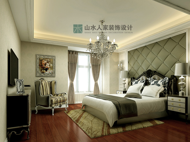 后现代 卧室图片来自山水人家装饰在三江航天首府--后现代风格的分享