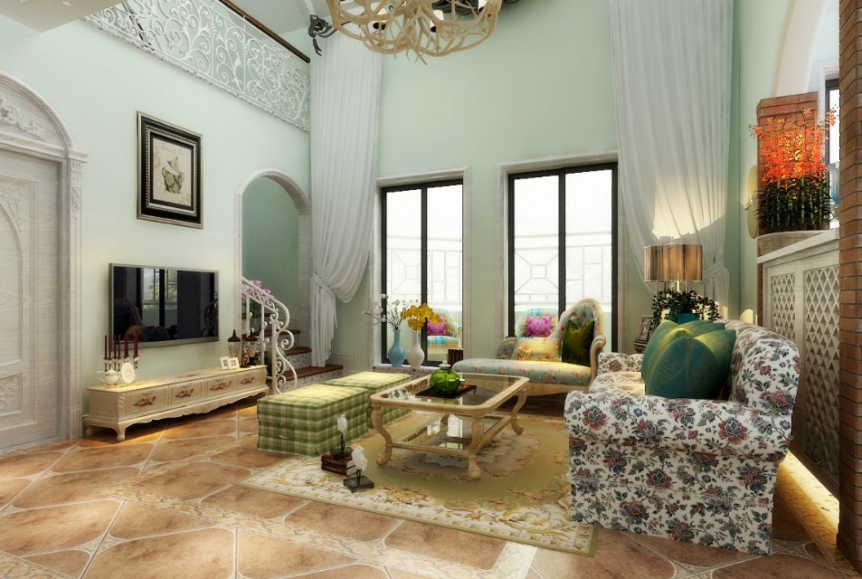 客厅图片来自华埔装饰河南运营中心_张亚伟在130简约风格设计的分享