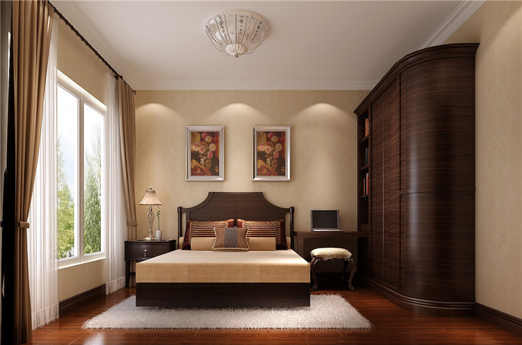 世华泊郡 3室2厅 休闲 高度国际 希文 卧室图片来自高度国际装饰宋增会在世华泊郡 130平米的分享