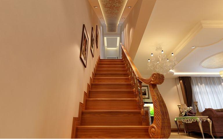 美式 别墅 楼梯图片来自合建装饰李世超在美式风格实景的分享