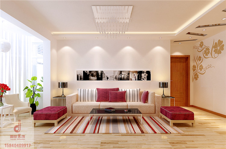 简约 晋级装饰 现代风格 客厅图片来自沈阳装修网15840409917在中海环宇95平现代简约风格设计的分享