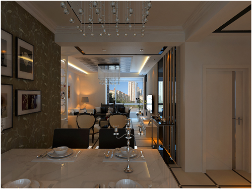 现代简约 二居 旧房改造 客厅装修 新加坡城 三居 简约 餐厅图片来自百家装饰小姜在新加坡城现代简约风格的分享