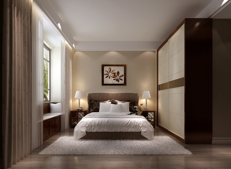 上林世家 190平米 简约 高度国际 希文 卧室图片来自高度国际装饰宋增会在上林世家 190平米的分享
