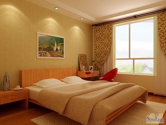 二居 简约 白领 旧房改造 80后 卧室图片来自北京实创集团在中央悦城装修的分享