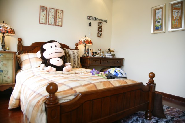 古典欧式 80后 小资 大户型 卧室图片来自今朝装饰小魏在万通天竺新新家园古典欧式风格的分享