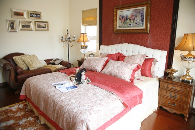 古典欧式 80后 小资 大户型 卧室图片来自今朝装饰小魏在万通天竺新新家园古典欧式风格的分享