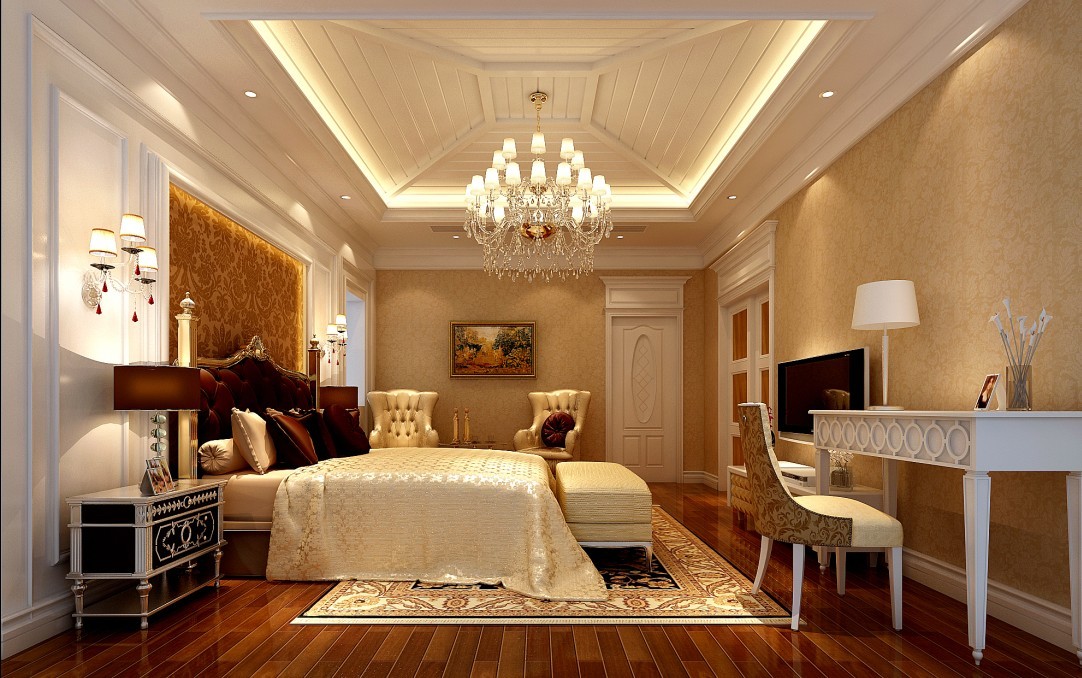 欧式 混搭 别墅 白领 华丽 经典 卧室图片来自三金豆豆在隆福国际150平米欧式案例的分享